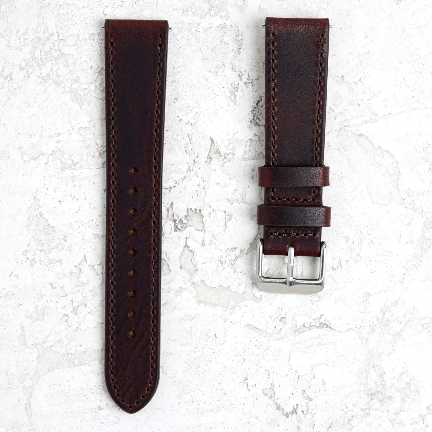 Waxy Vegetable Tanned Leather Watch Band