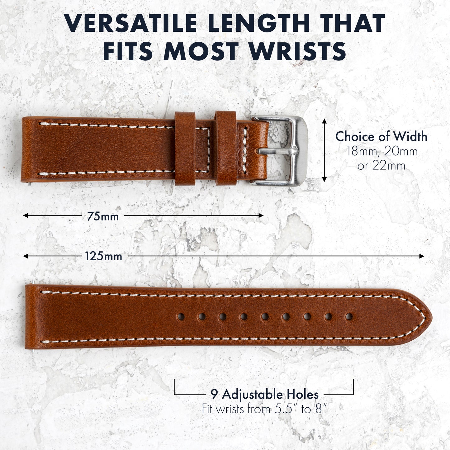 Buttero Leather Watch Band
